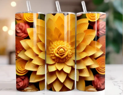 Yellow Flower Tumbler