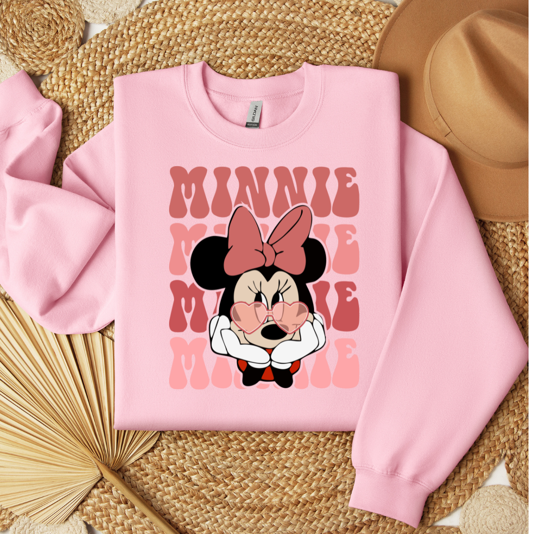 Cute Pink Mouse Crewneck